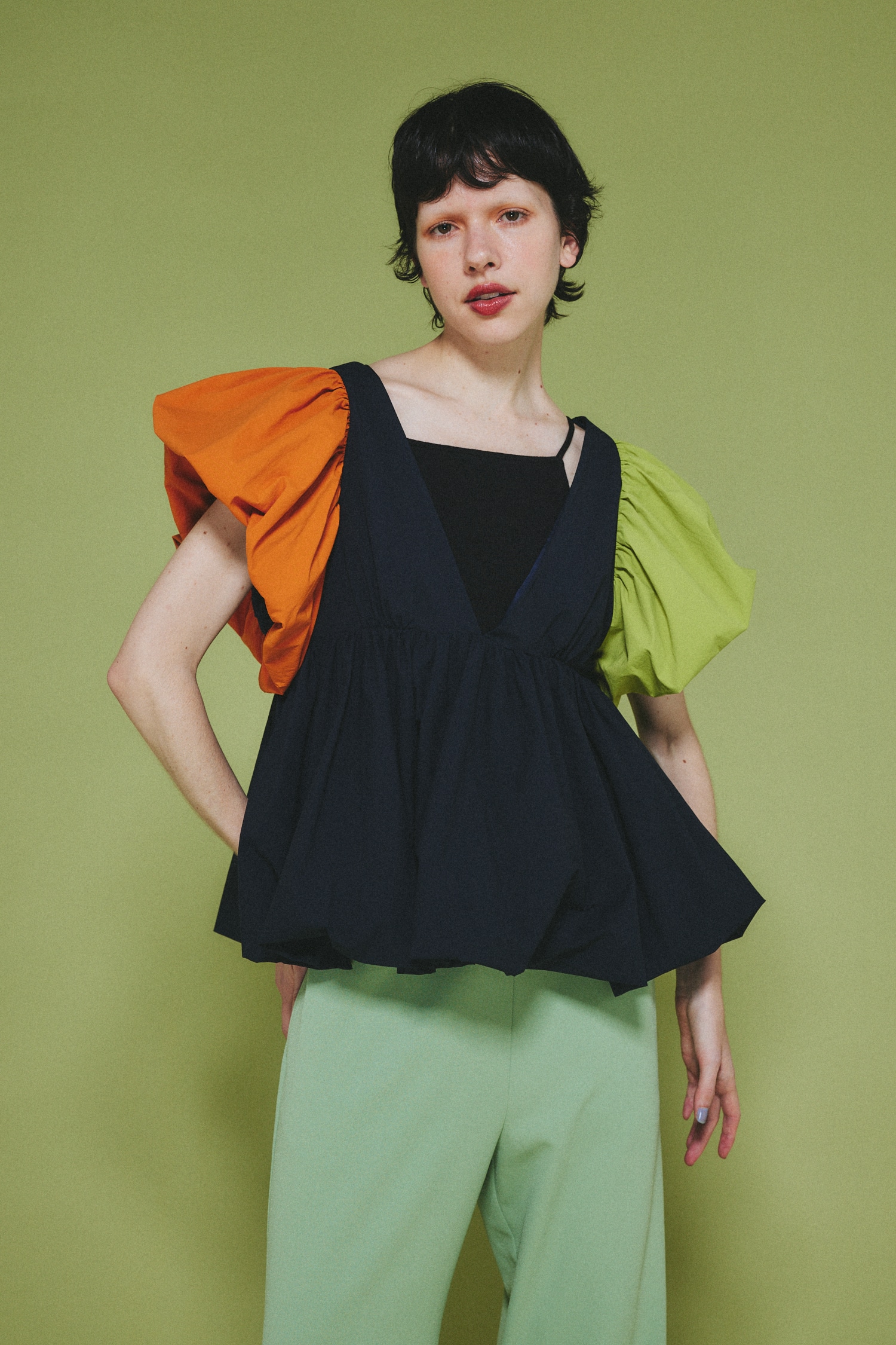 HeRIN.CYE | 2way balloon hem tops (シャツ・ブラウス ) |SHEL'TTER