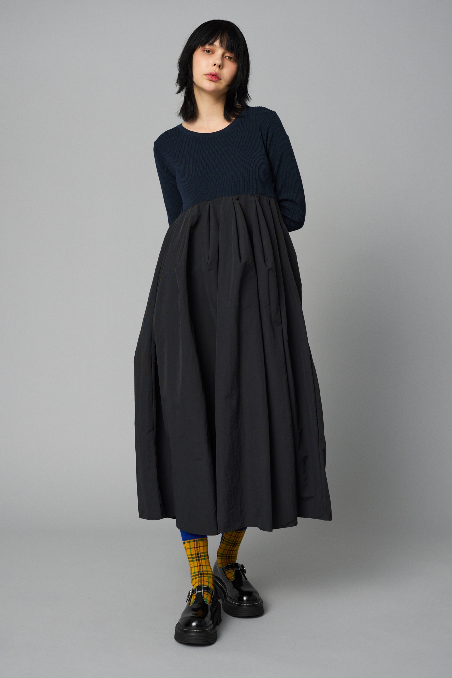 HeRIN.CYE | Mountain form dress (ワンピース(ミニ・ミディアム