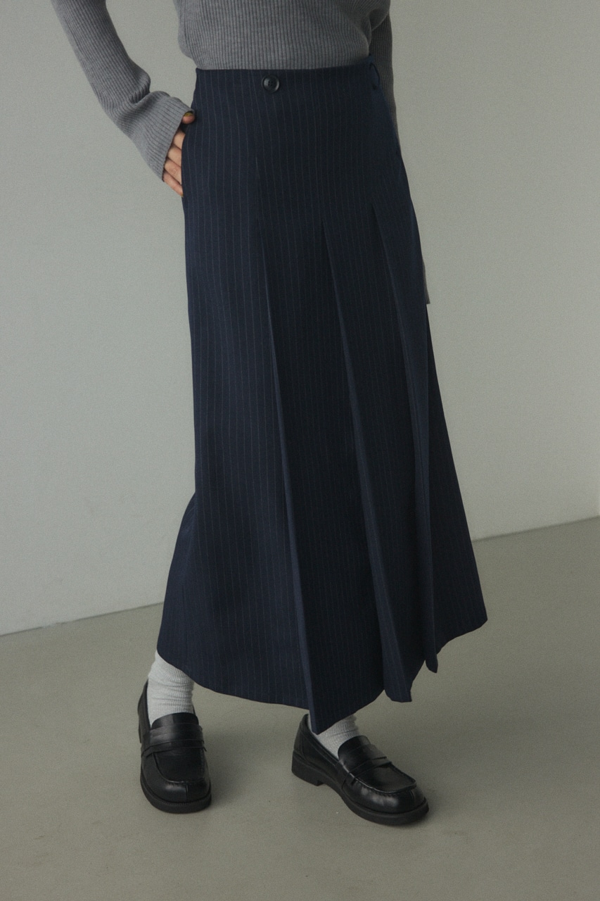 BLACK BY MOUSSY | asymmetry tuck skirt (スカート(ロング) ) |SHEL