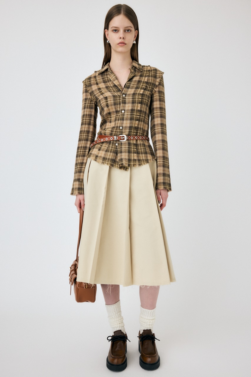 MOUSSY | PLEATS ミディタックスカート (スカート(ミディアム) ) |SHEL