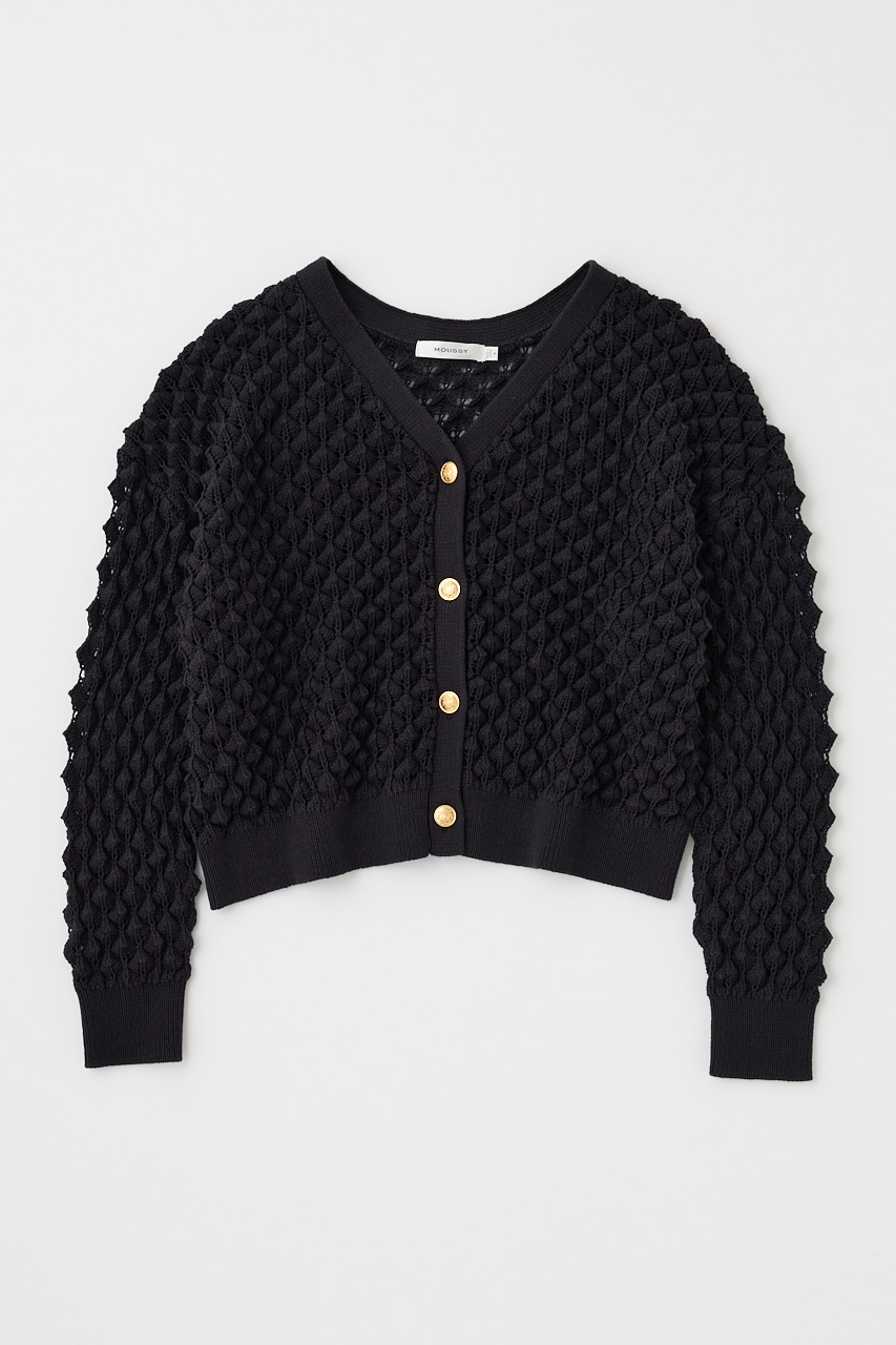 MOUSSY | PEAK STITCH ニットカーディガン (カーディガン ) |SHEL'TTER