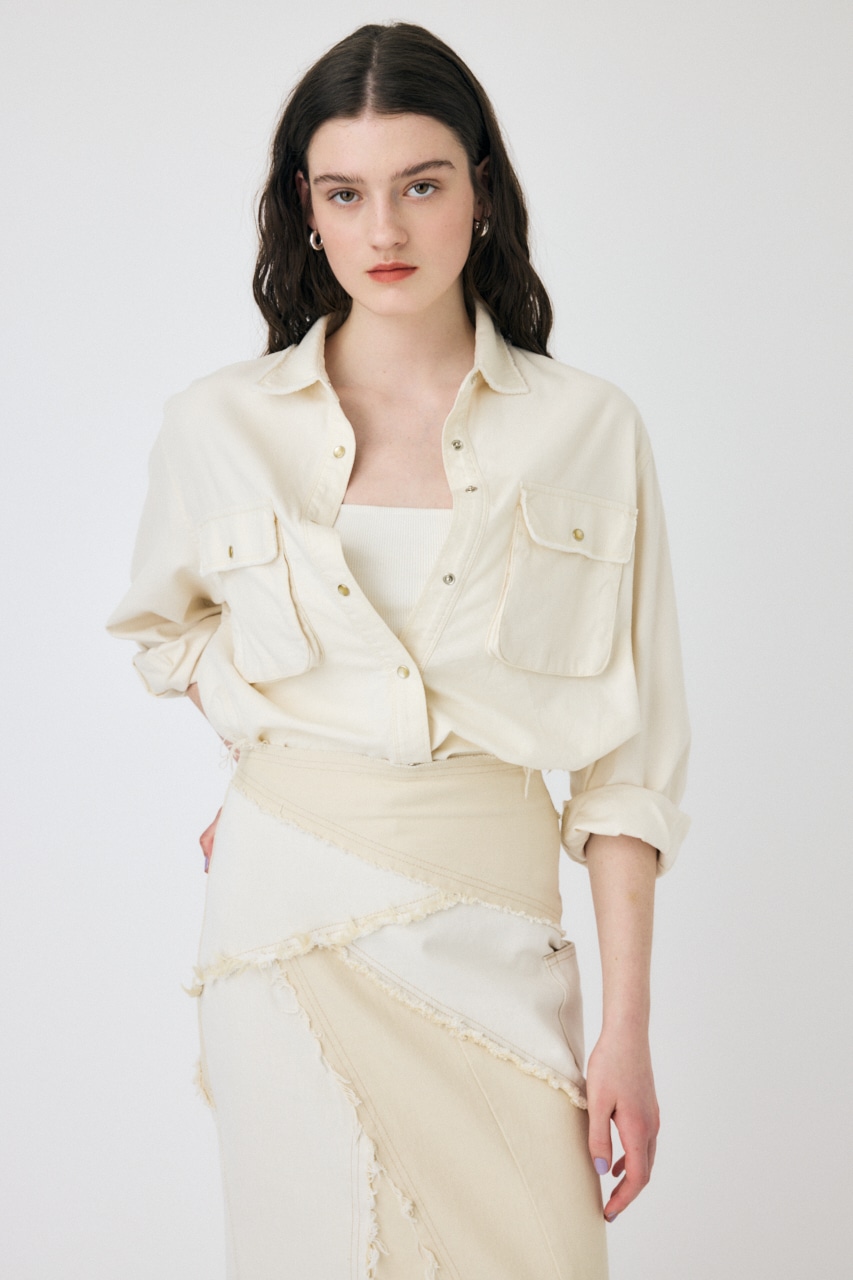 MOUSSY | 【セットアップ可能】BLEACH CHECK シャツ (シャツ・ブラウス