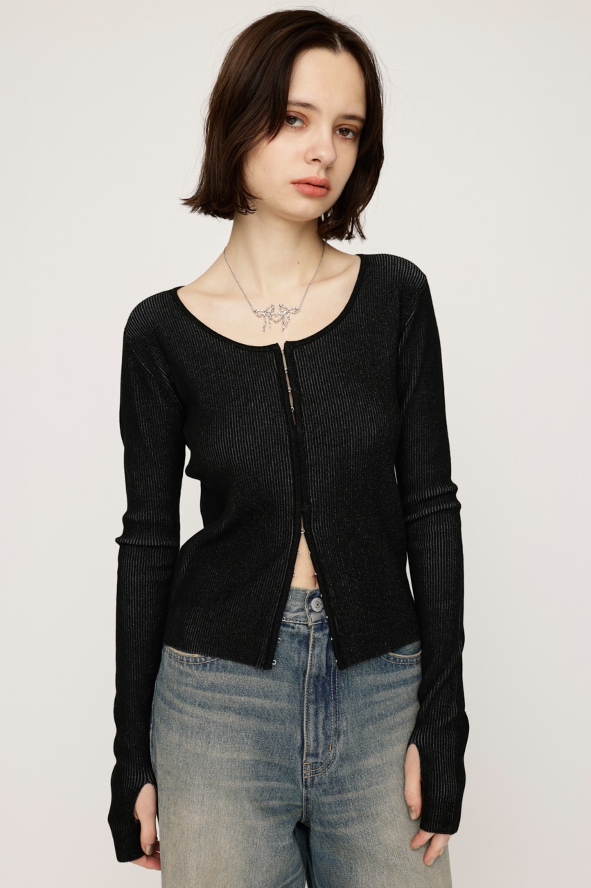 SLY | FRONT HOOK RIB トップス (ニット ) |SHEL'TTER WEBSTORE