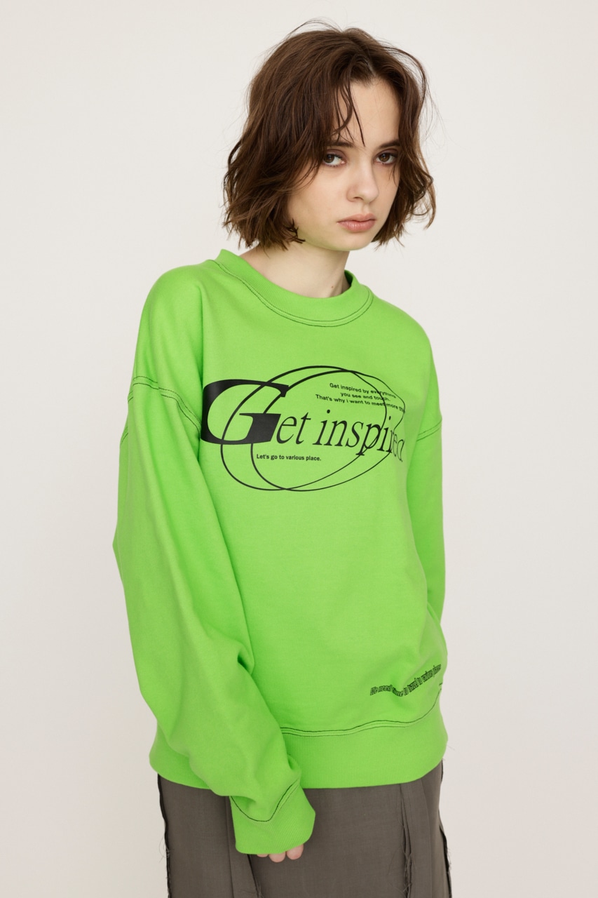 SLY | FRONT PRINT SW トップス (Tシャツ・カットソー(長袖) ) |SHEL