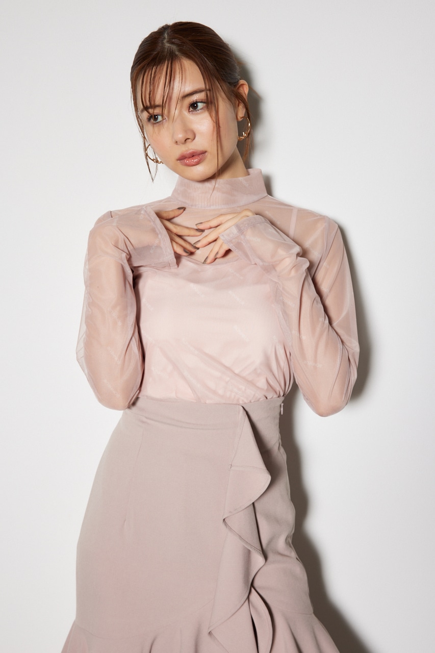 rienda | スラッシュロゴシアートップス (Tシャツ・カットソー(長袖