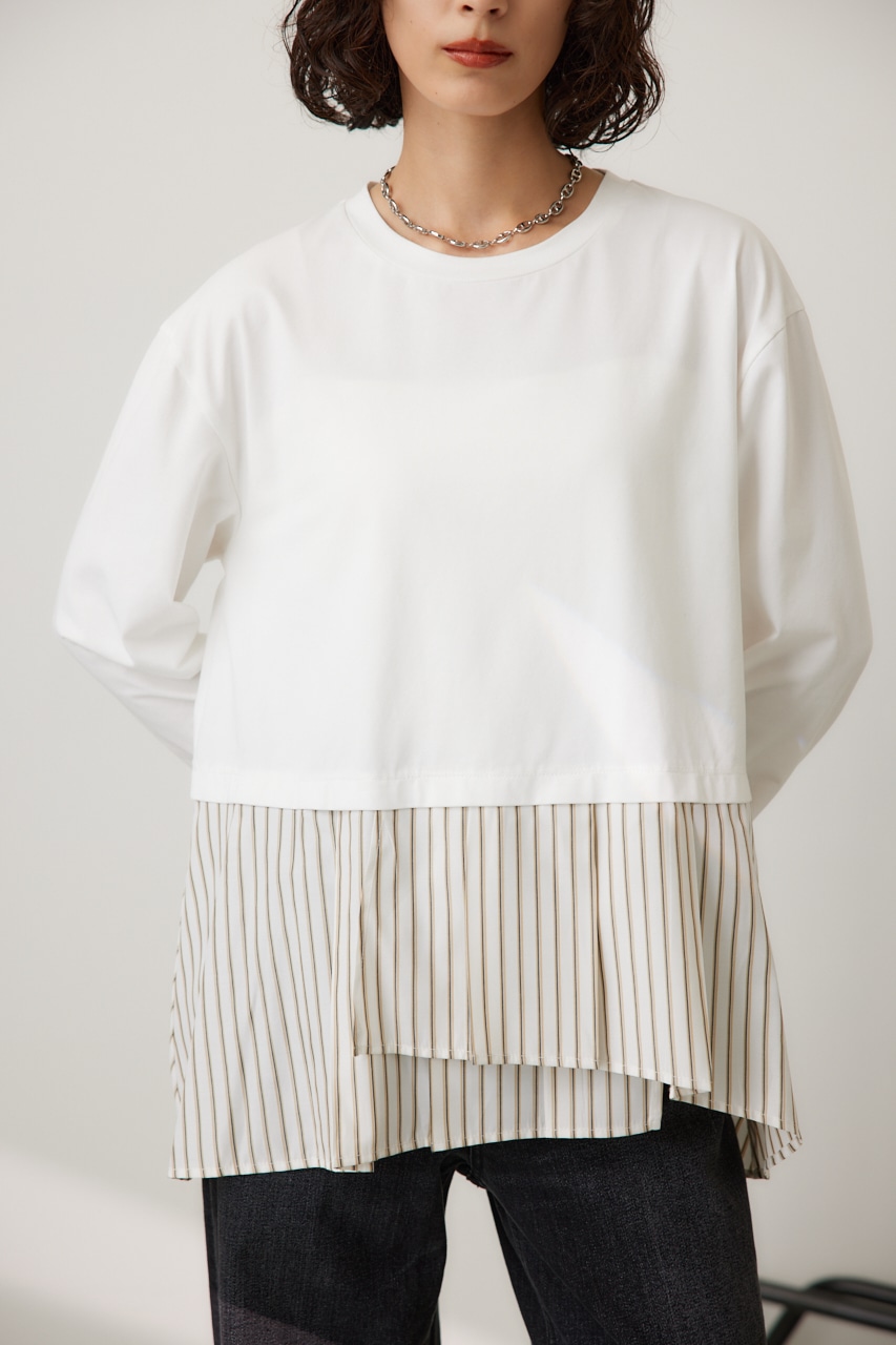 AZUL BY MOUSSY | アシメヘムレイヤーロンT (Tシャツ・カットソー(長袖