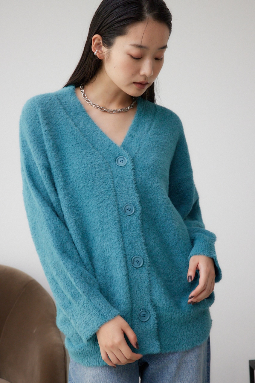 AZUL BY MOUSSY | モヘヤライクニットカーディガン (カーディガン
