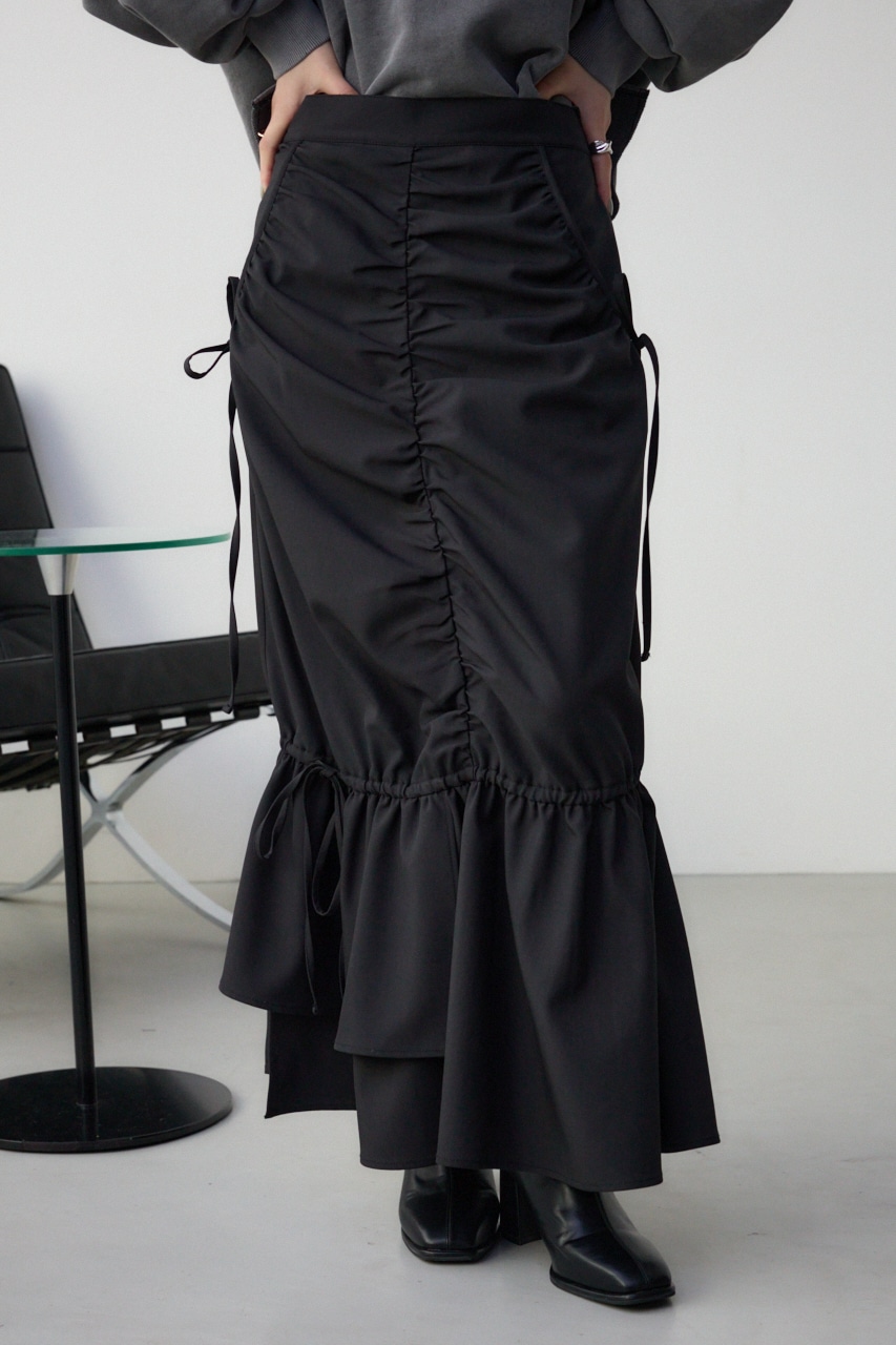 AZUL BY MOUSSY | ギャザーマーメイドリボンスカート (スカート(ロング