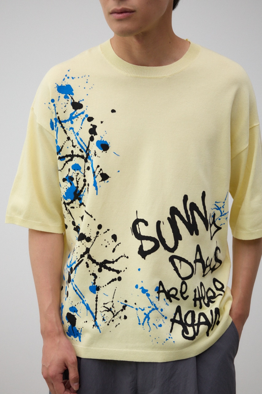 AZUL BY MOUSSY | ペイントグラフィックニットトップス (ニット