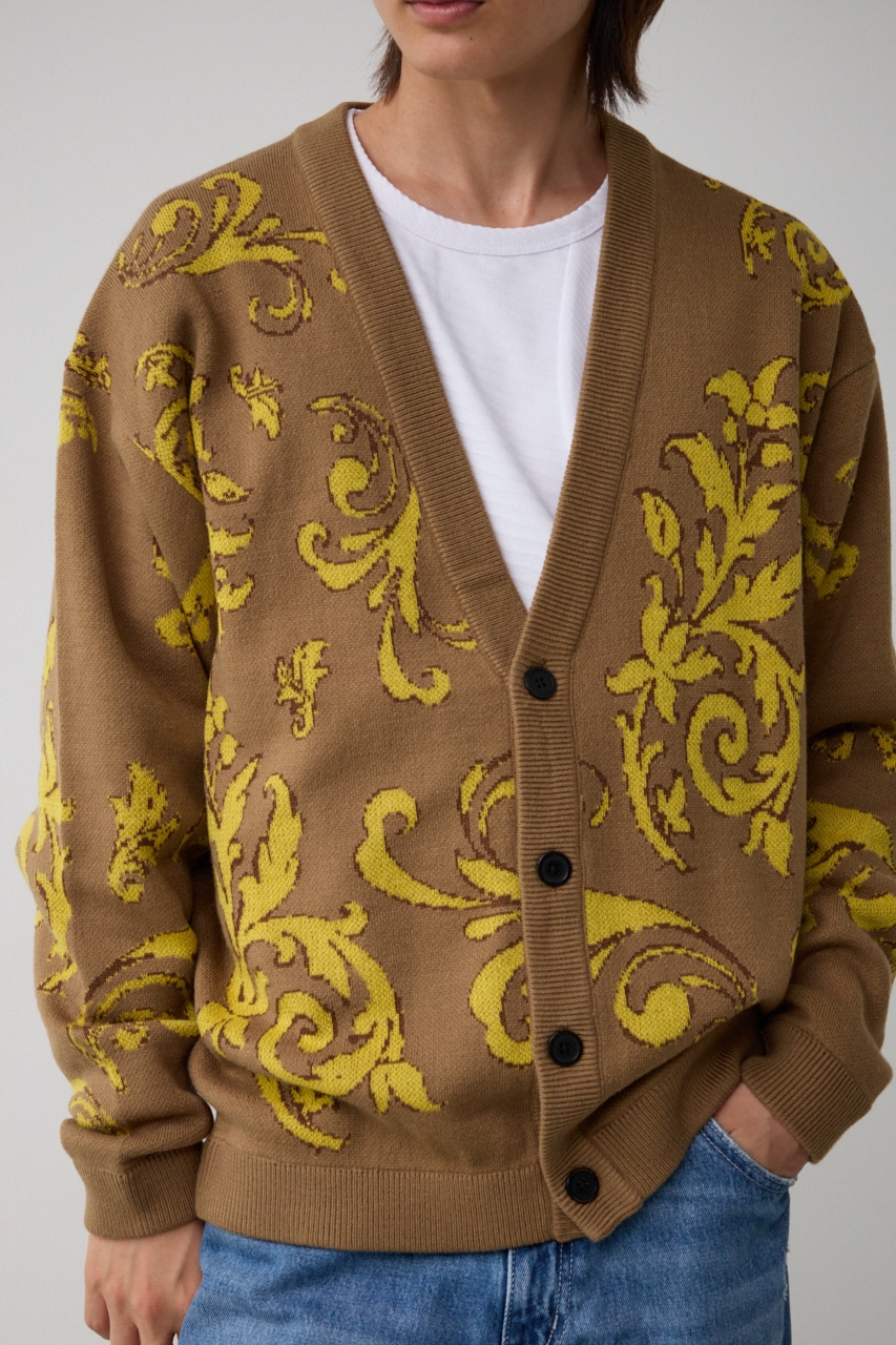 AZUL BY MOUSSY | レトロフラワージャガードカーディガン