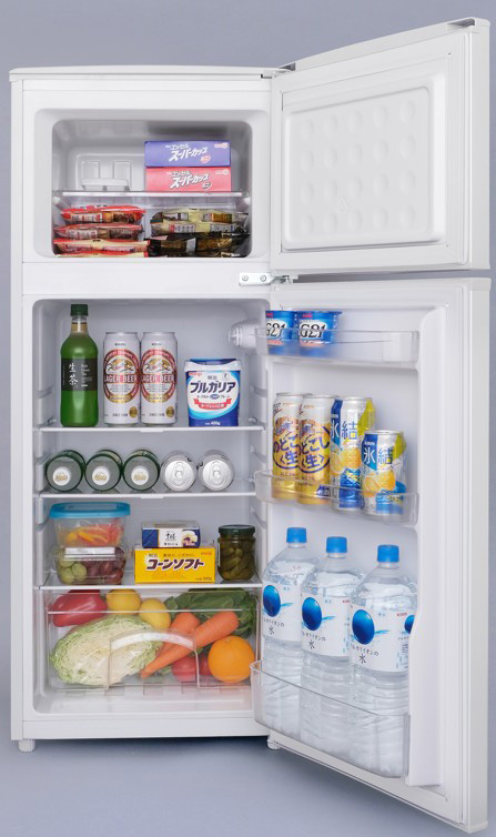 アイリスオーヤマ IRSD-12B-W 【右開き】118L 2ドア冷蔵庫 ホワイト