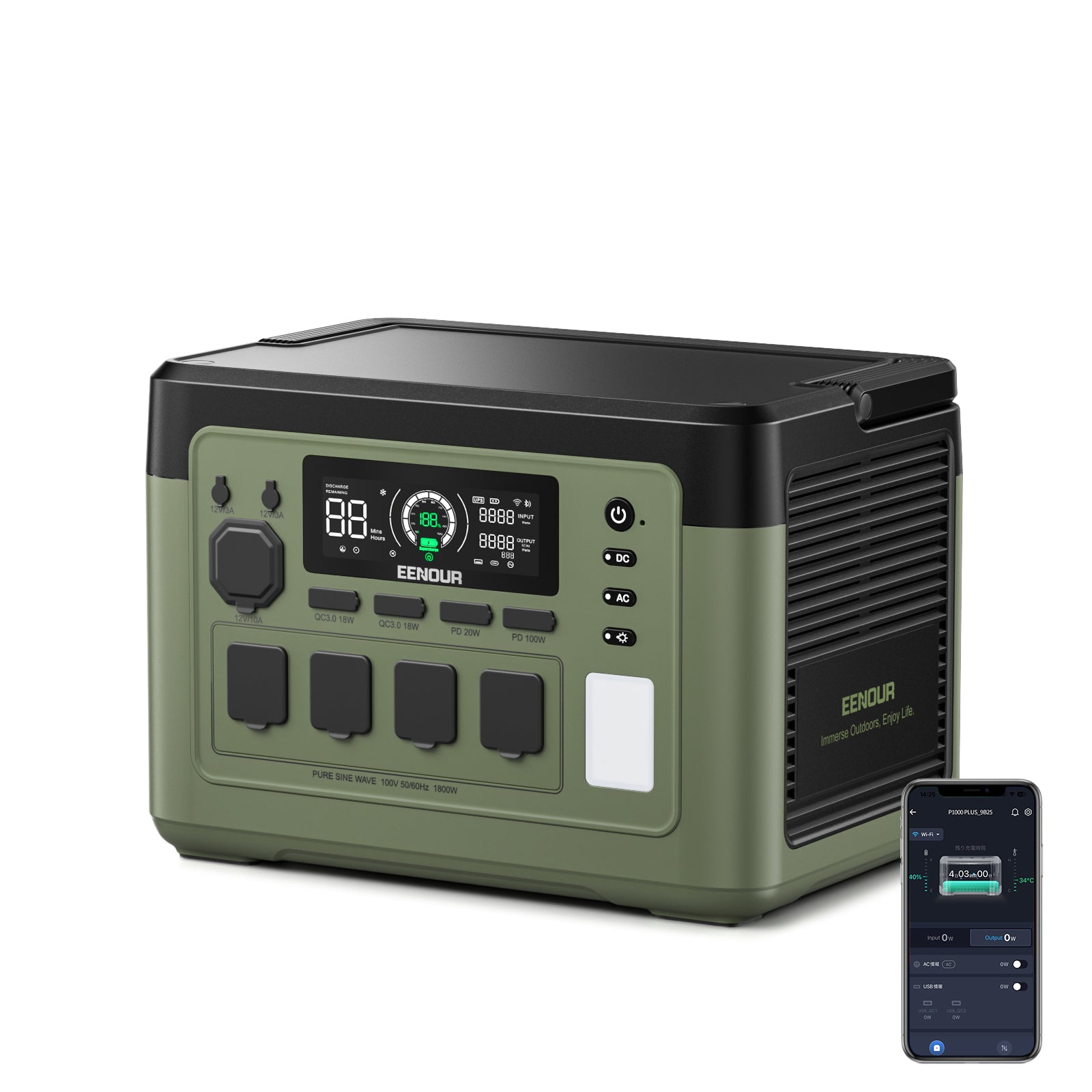 ポータブル電源P1000PLUS 1024Wh – EENOUR