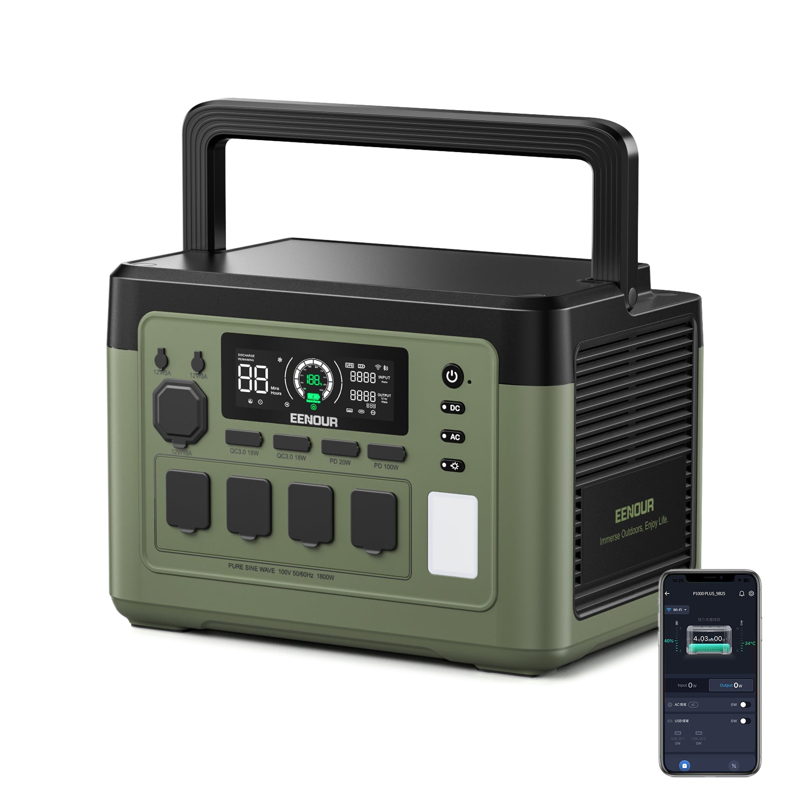 ポータブル電源P1000PLUS 1024Wh – EENOUR