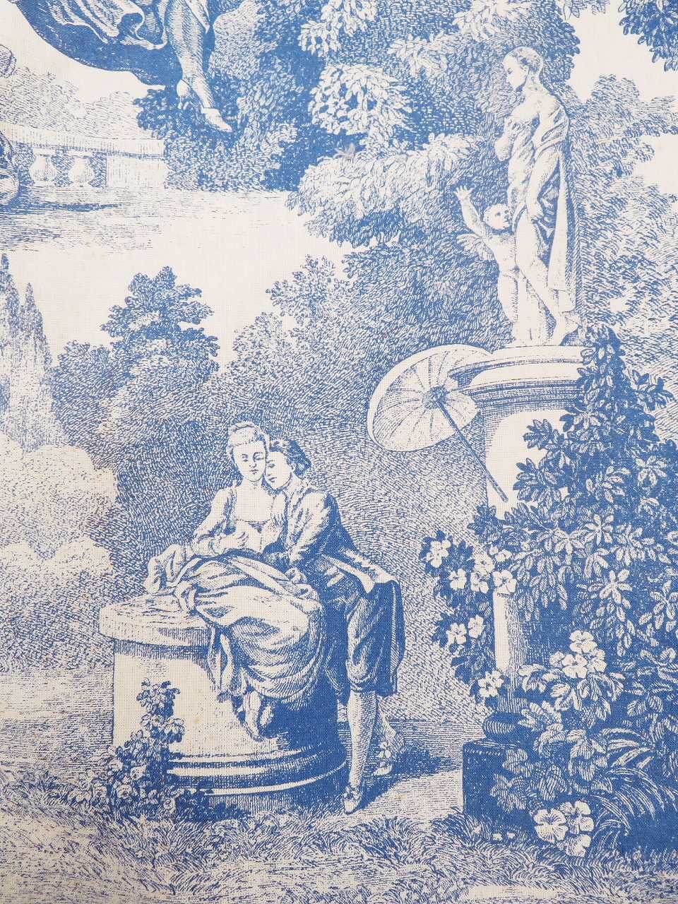 華麗 トワルドジュイ カーテン ペア（在庫2組/残り0） - 薔薇と天使の