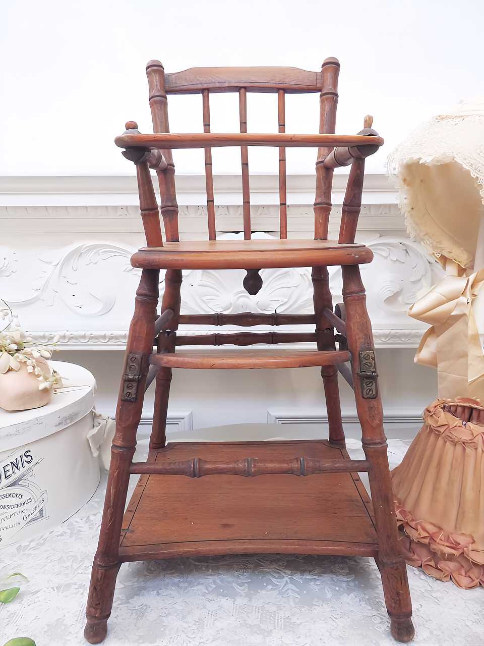 ドール用 木製フォールディングチェア - 薔薇と天使のアンティーク