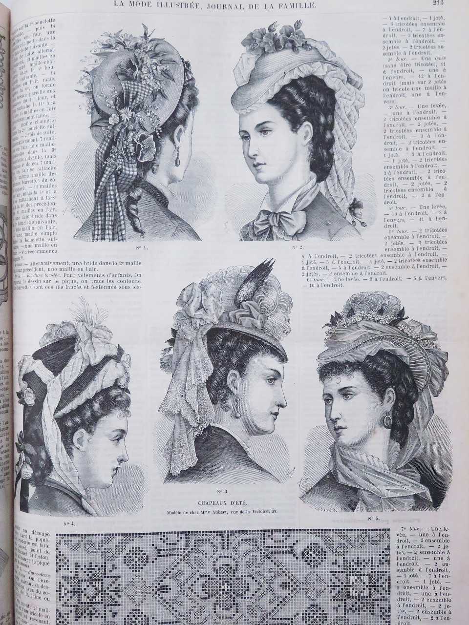 LA MODE ILLUSTREE』 ファッションプレートブック - 薔薇と天使の