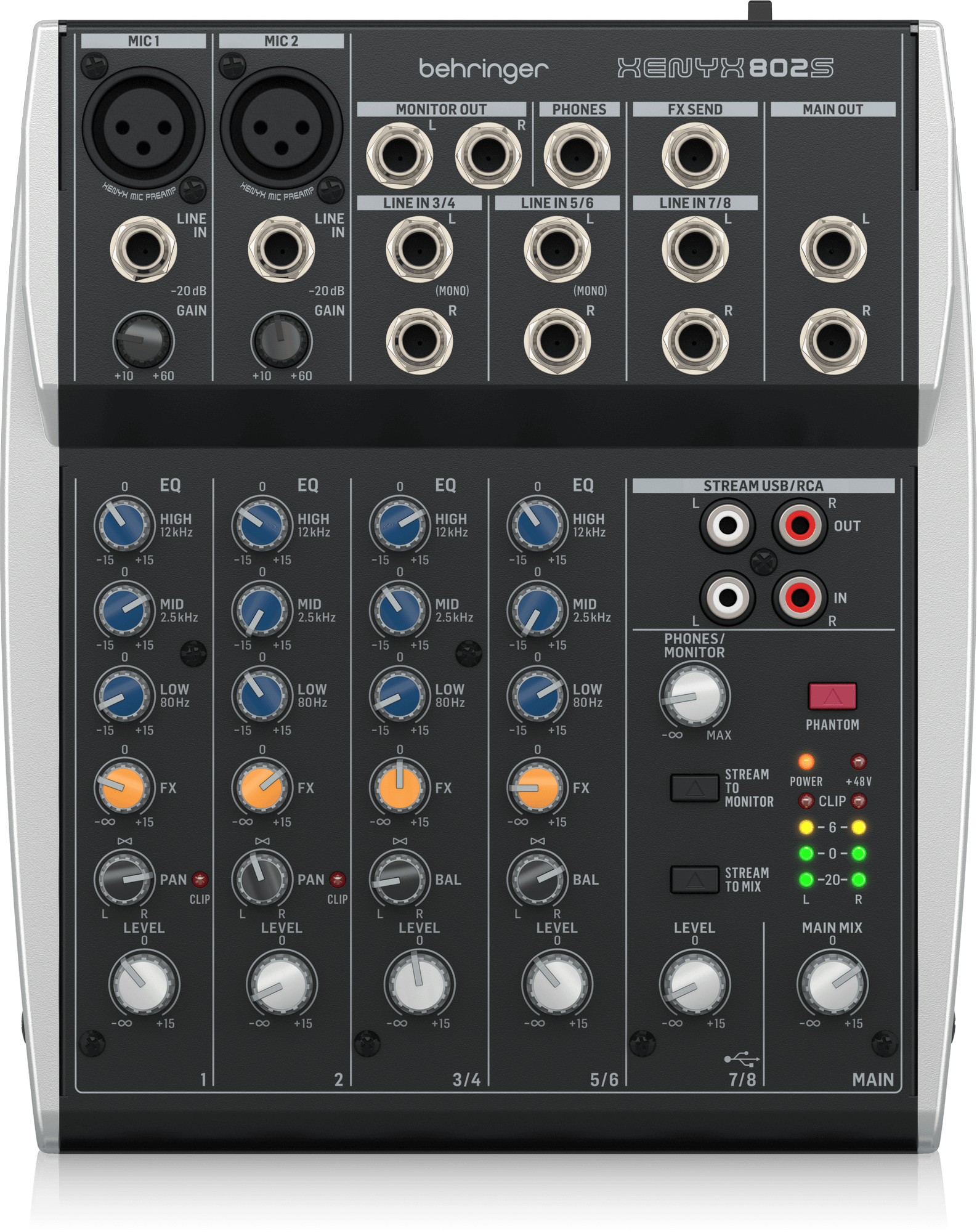 ジャンク】BEHRINGER XENYX 1204USB アナログミキサー ☆BEHRINGER