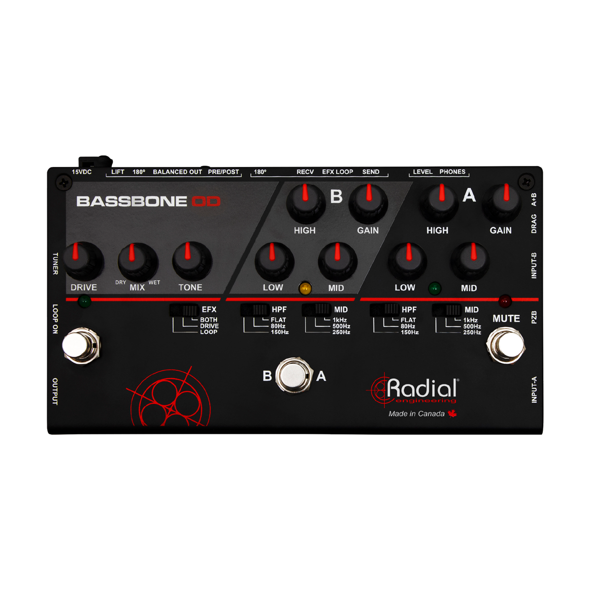 Radial Engineering（ラジアル・ラディアル） 2CHベースプリアンプ