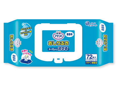 アテント 流せる おしりふき 無香料｜介護用品・吸水ケア用品｜商品