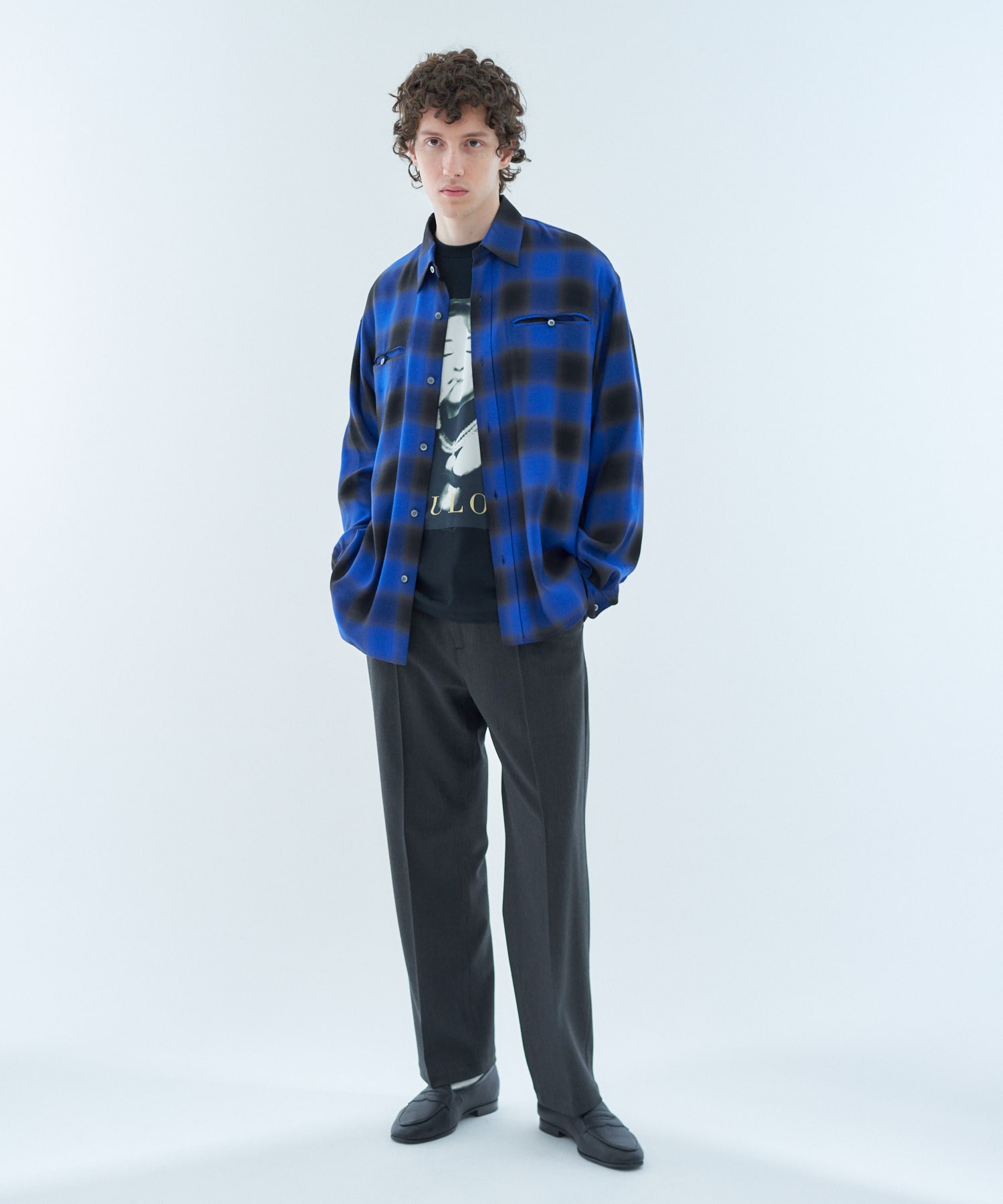 ESTNATION / レーヨン オンブレチェックシャツ｜ESTNATION ONLINE