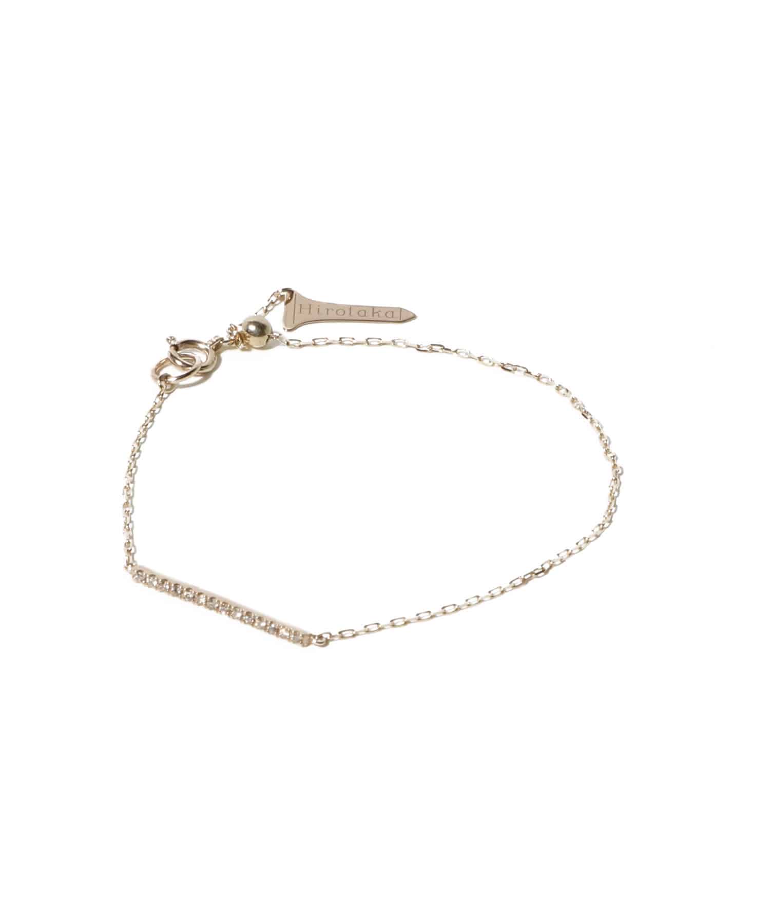 Hirotaka / Gossamer ショートバー ダイヤモンド ブレスレット
