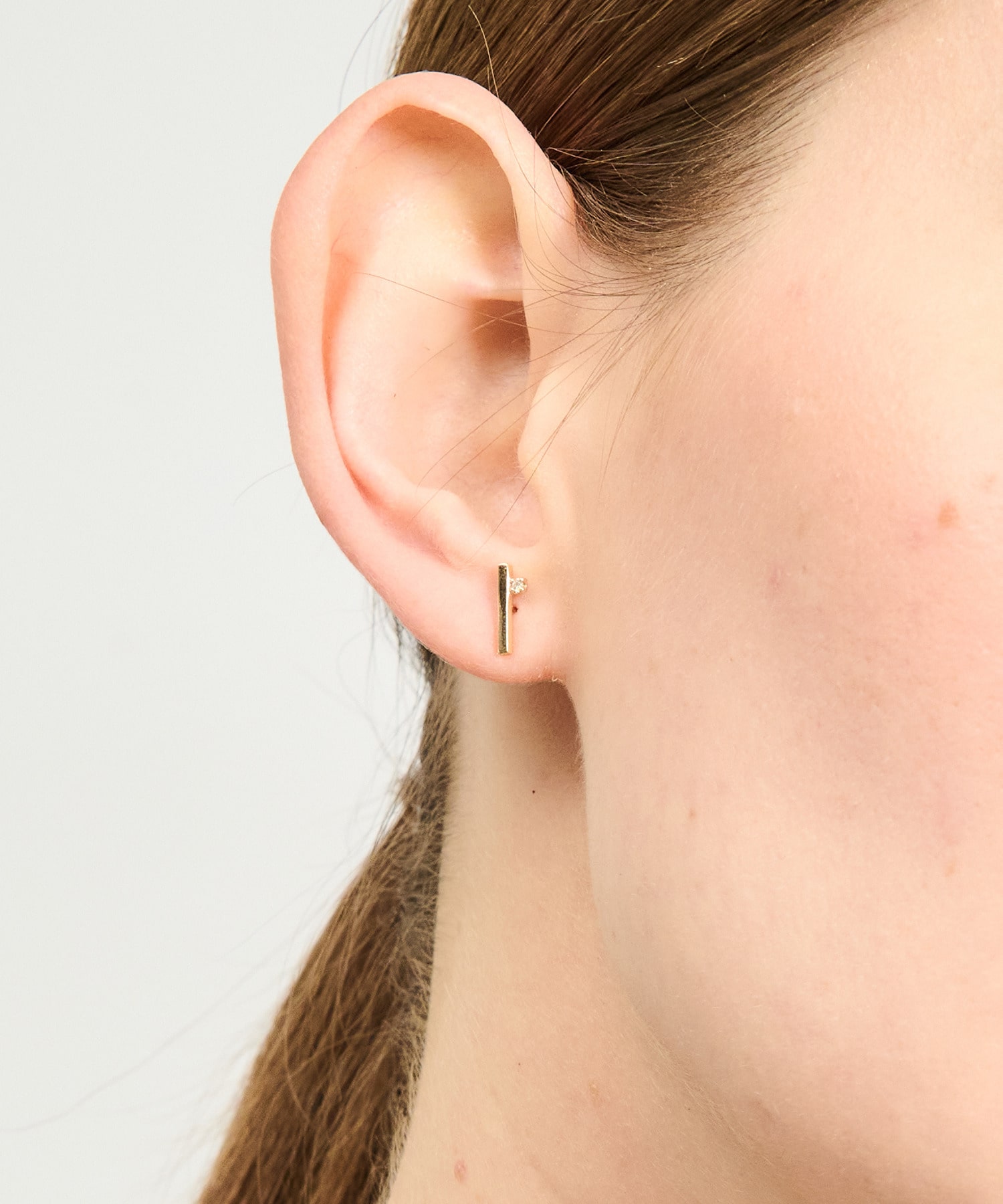 Hirotaka / モスキート ダイヤモンドバーピアス《ESTNATION EXCLUSIVE