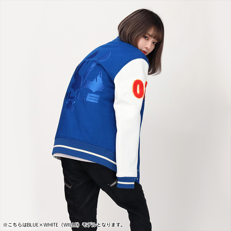 RADIO EVA 862 EVANGELION BASEBALL JACKET/BLACK×WHITE（NERV）(M