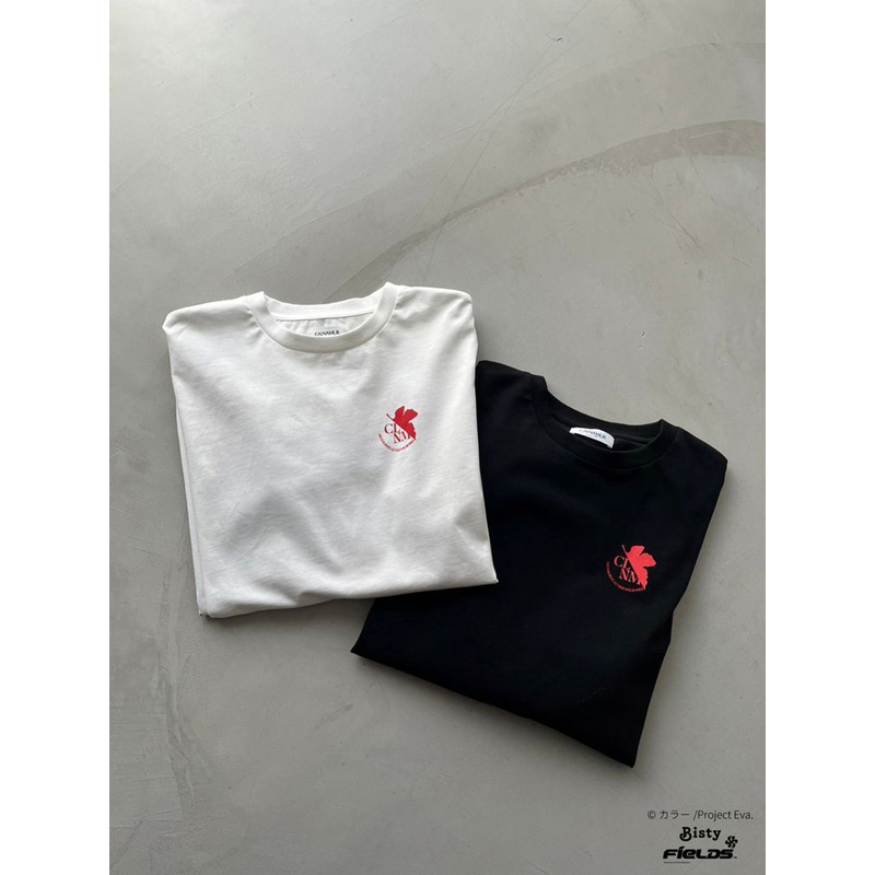 EVANGELIONxCALNAMUR】最後のシ者 ロンTEE/黒(フリーサイズ 黒