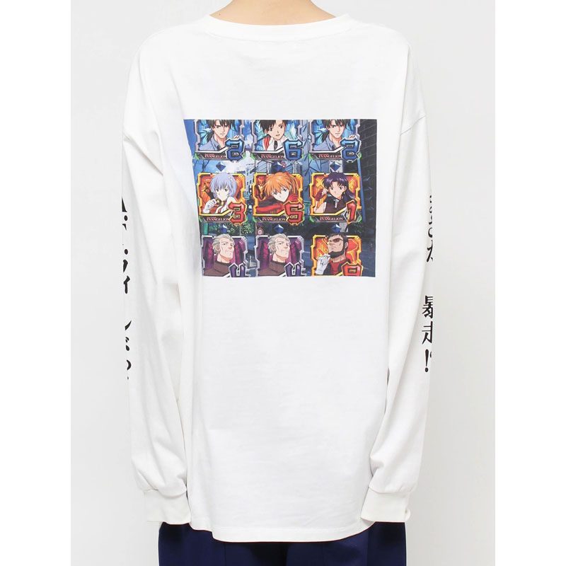 EVANGELIONxCALNAMUR】KOUKAKU LONGSLEEVE TSHIRT/白/フリーサイズ
