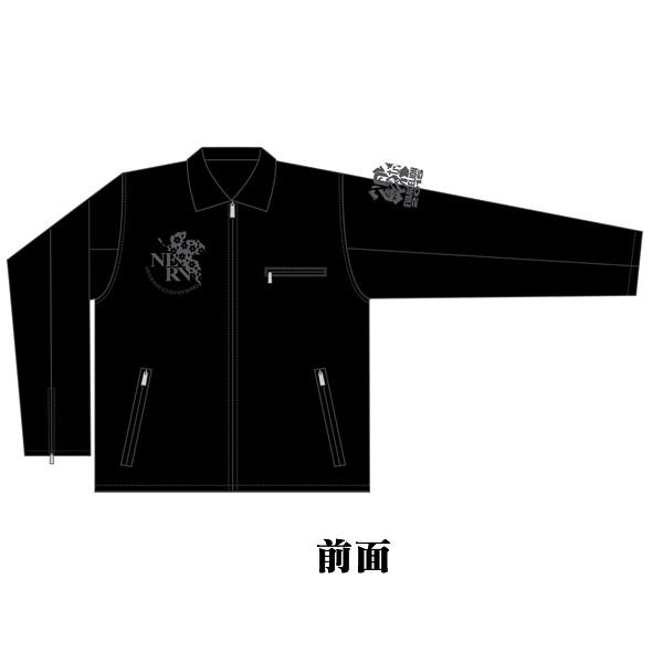 EVA×錦 初号機NERVマーク刺繍レザートラッカージャケット(XXL