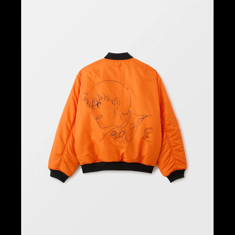 F.M.C.D. x EVANGELION】DOUBLE FACE PADDED BOMBER JACKET VINTAGE