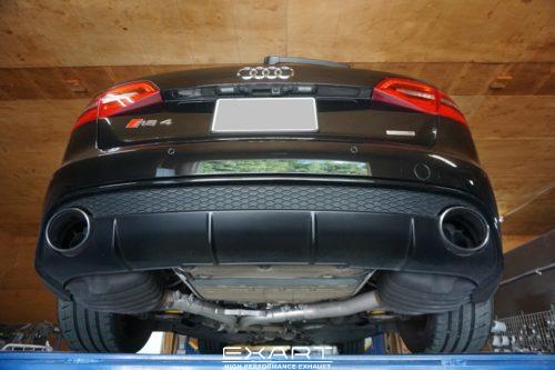 アウディRS4(B8) ワンオフマフラー製作 | EXART – High Performance
