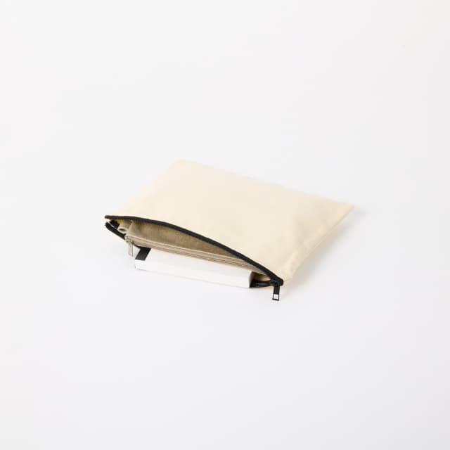 キャンバスフラットポーチ（L）[MARKLESS STYLE TR-0895]｜オリジナル