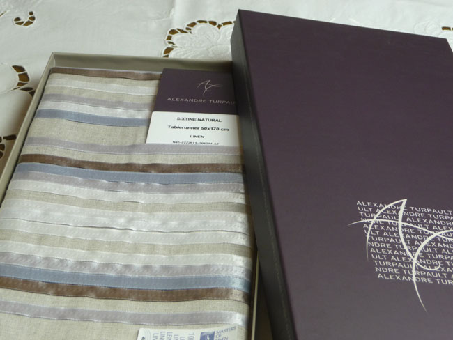 アレクサンドル チュルポー テーブルランナー SIXTINE ナチュラル