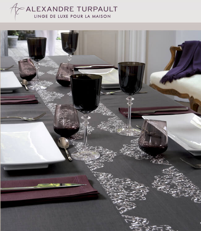 アレクサンドル チュルポー テーブルランナー SIXTINE ナチュラル