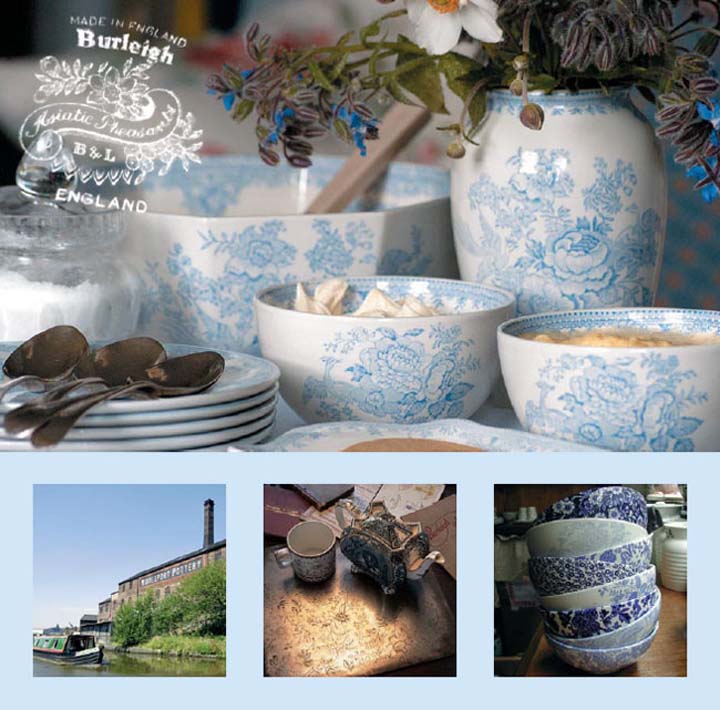 burleigh（バーレイ） ｜ブルー アジアティック フェザンツ プレート(小)