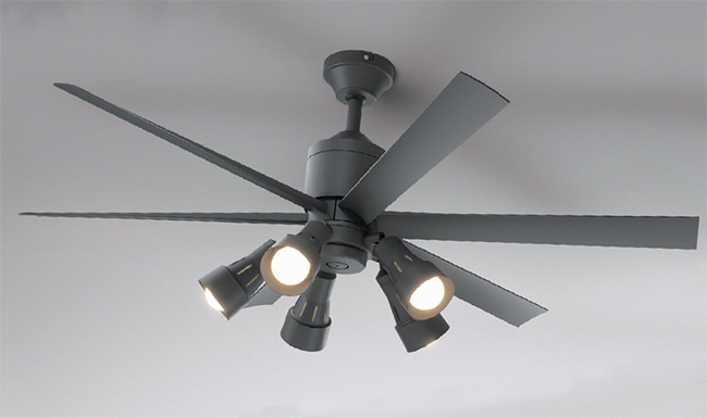 即日発送 大風量 傾斜対応 LED 調光・光色切替(電球色-昼白色) 6灯 高