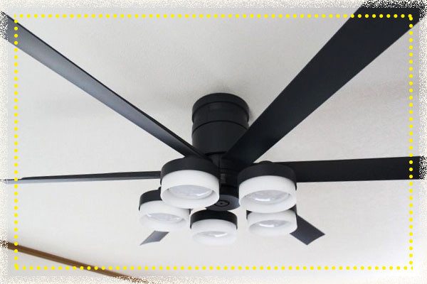 未使用品！VENTOTA シーリングファンライト　LED 天井　ブラック VENTOTA シーリングファンライト リモコン付き 天井 調光調色 5段階