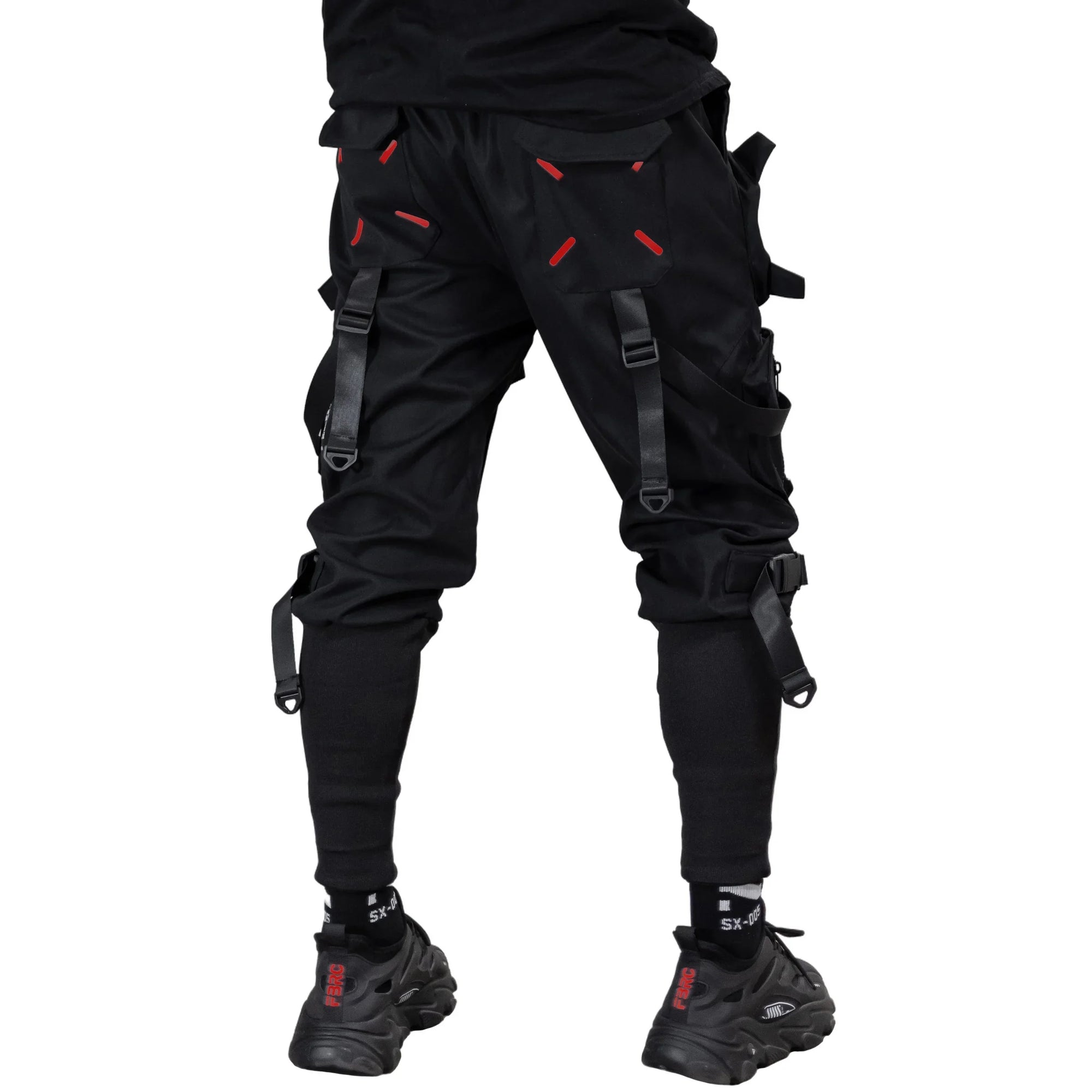 CG-Type 12X(U) Black Red Cargo Pants - Fabric of the Universe