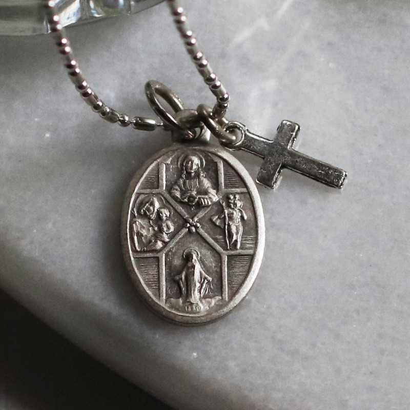 アンティークジュエリー｜イタリア製4way Crossメダイペンダント