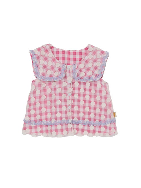 SELINA | セーラーカラートップス - ピンク 【公式】fafa(フェフェ