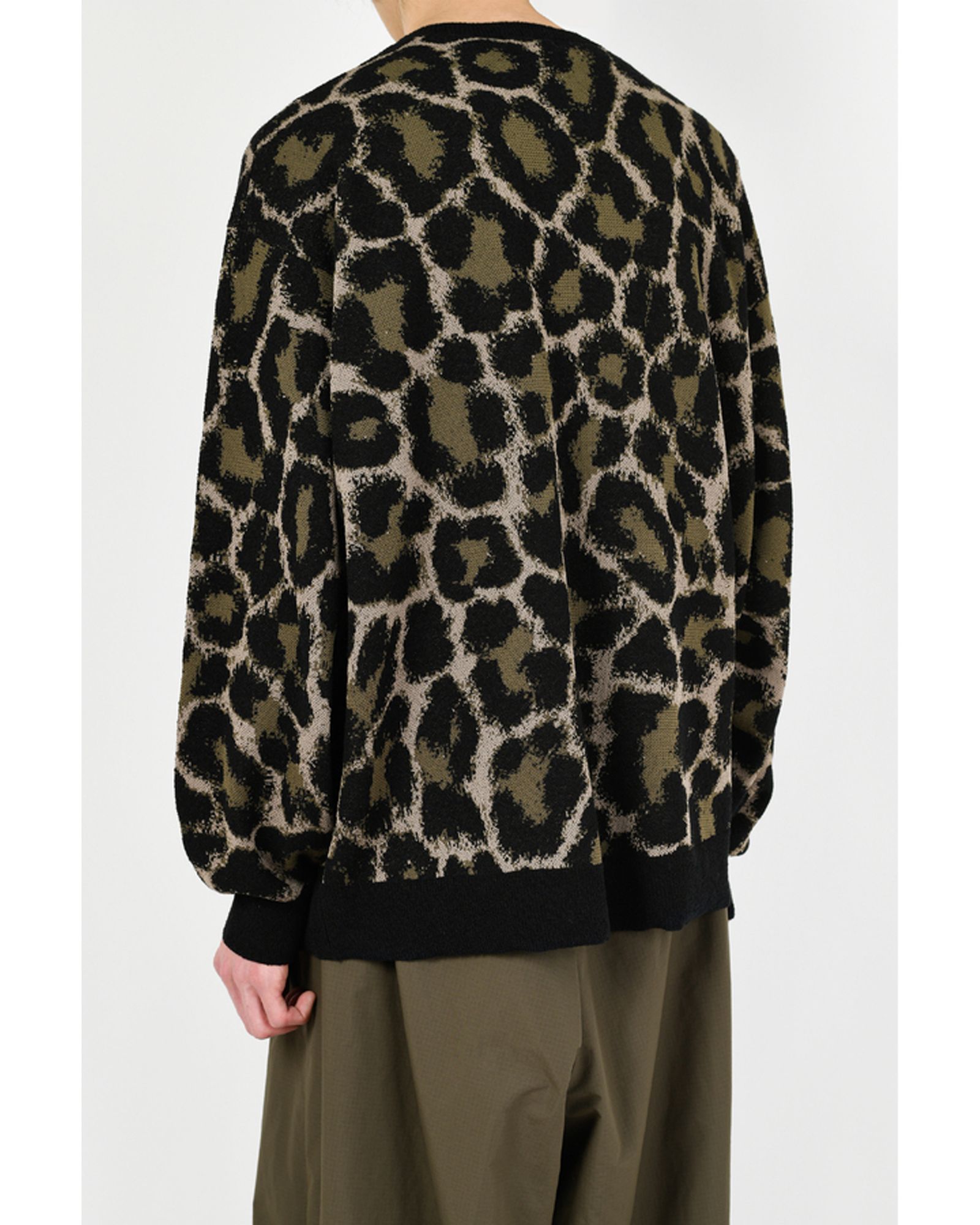 LAD MUSICIAN - Leopard Crew Neck Pullover | fakejam