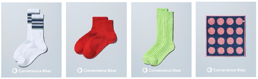 コンビニエンスウェア」 ラインソックス「冬の色」など寒い季節を彩る