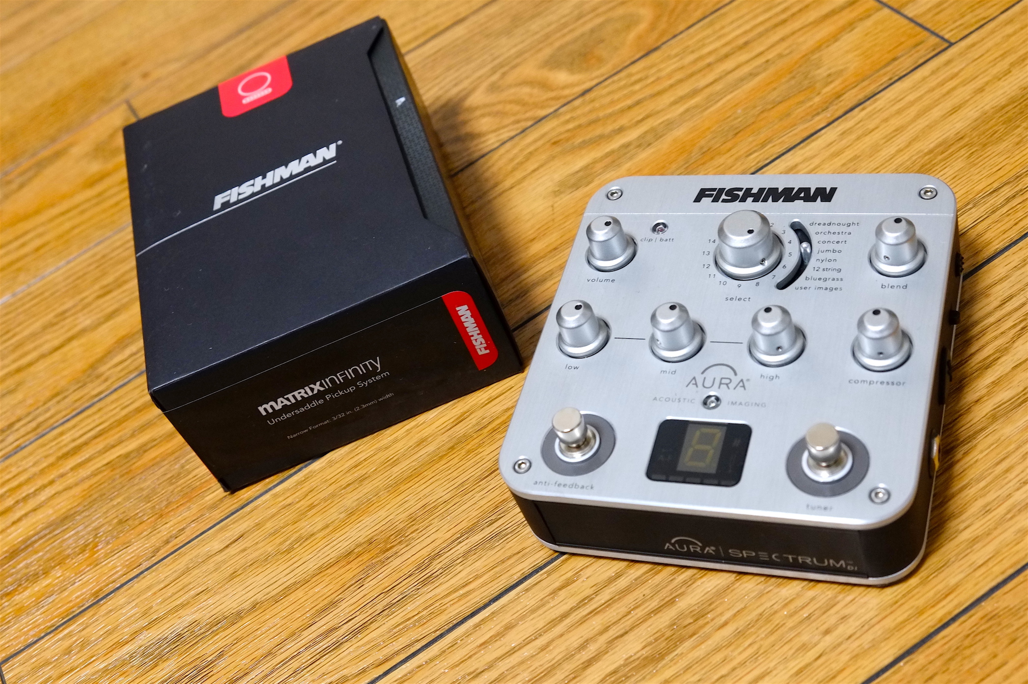 Fishman Aura Spectrum DI アコギ用 プリアンプ／DI Aura Spectrum DI