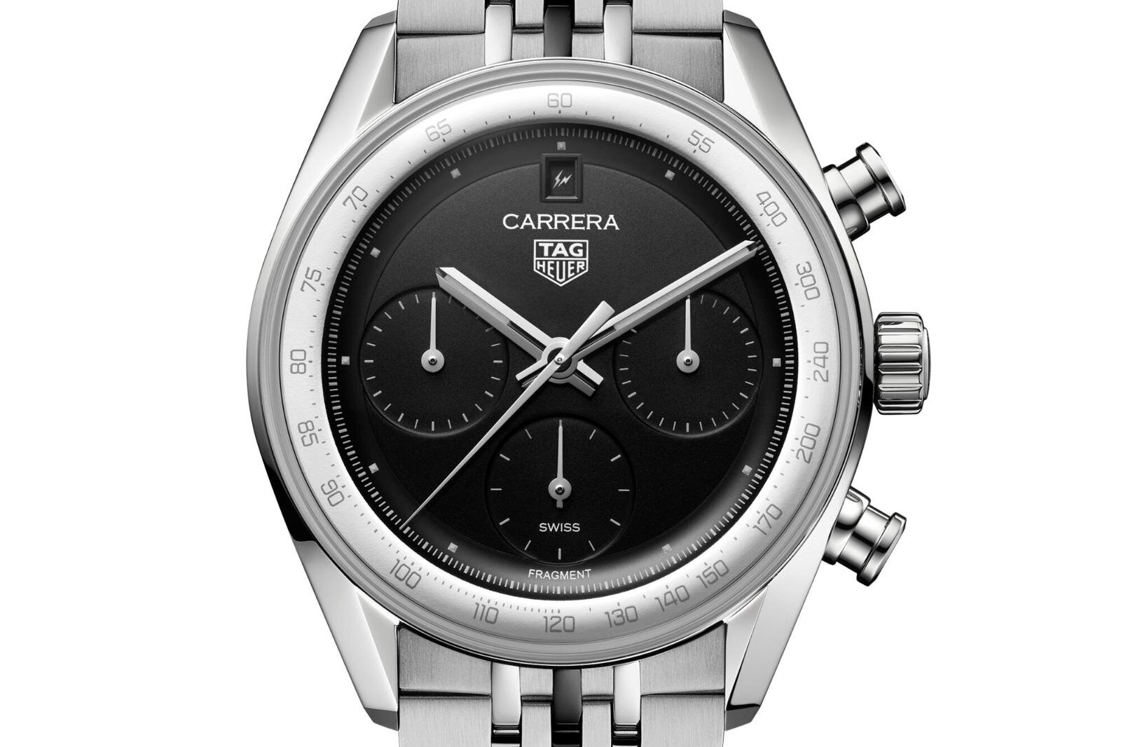 タグ・ホイヤー×フラグメントの腕時計「カレラ」クラシックなドーム