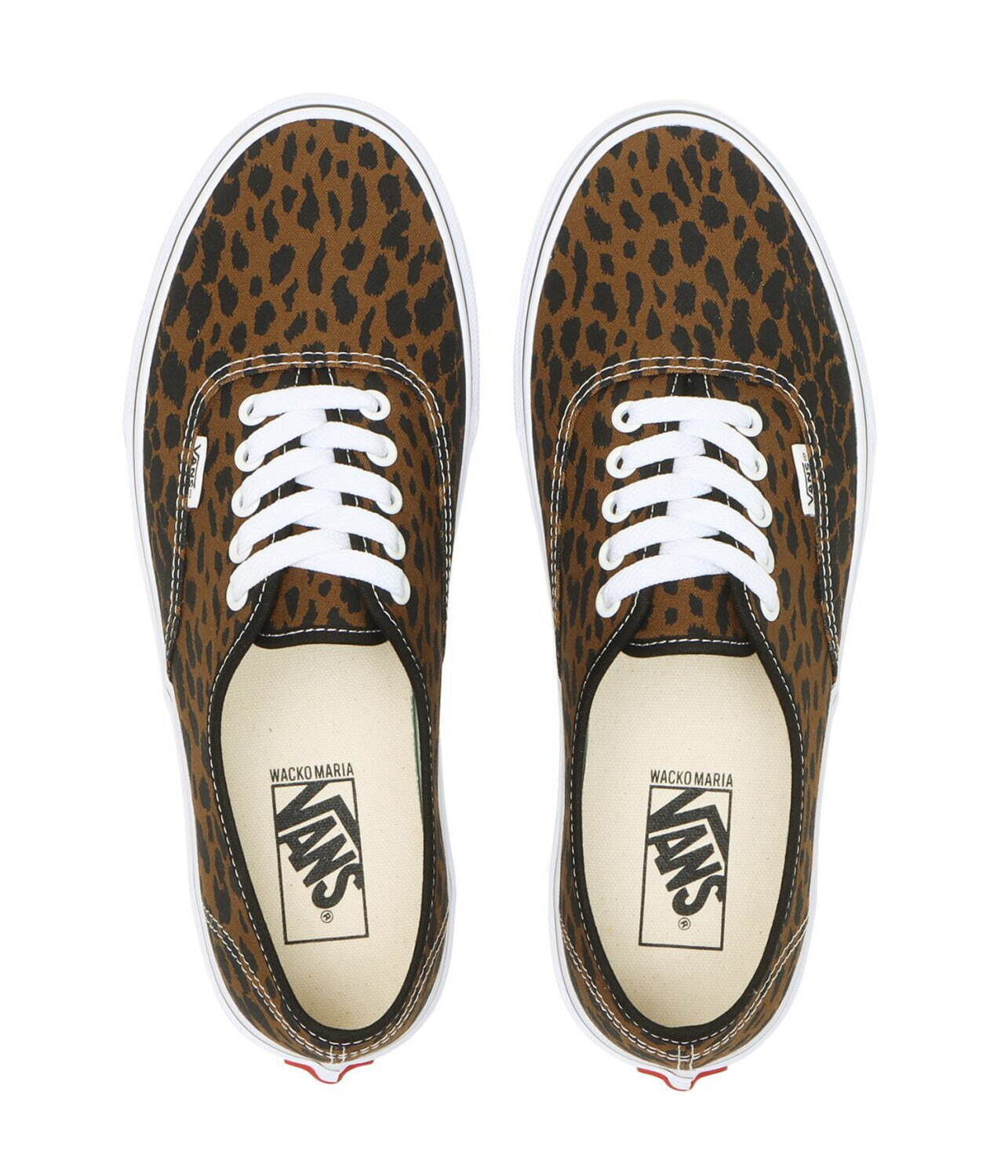 ワコマリア×VANSのスニーカー「V44 オーセンティック」レオパード柄