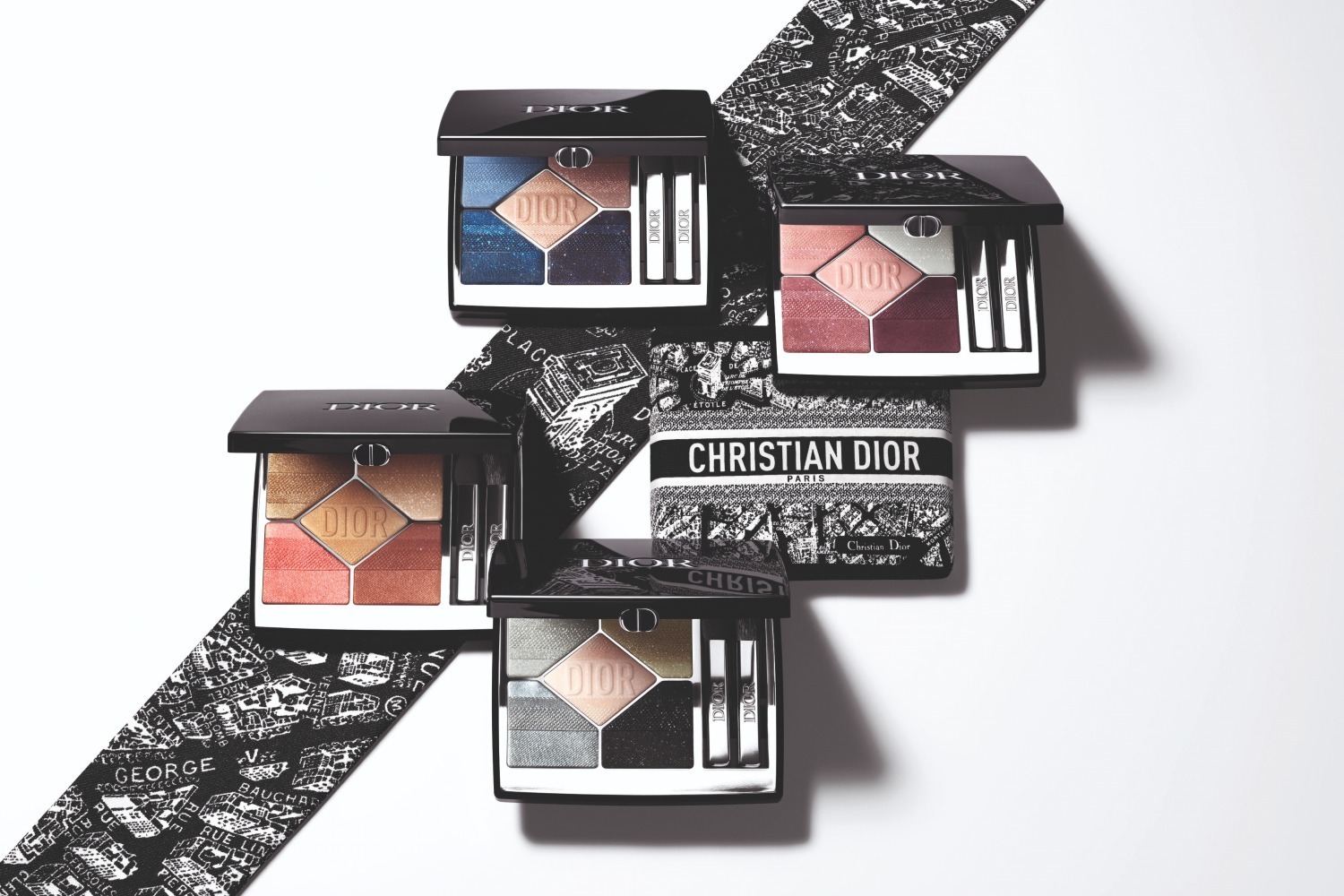 ディオール24年秋コスメ、「パリの街」描いた限定ポーチ付きアイ