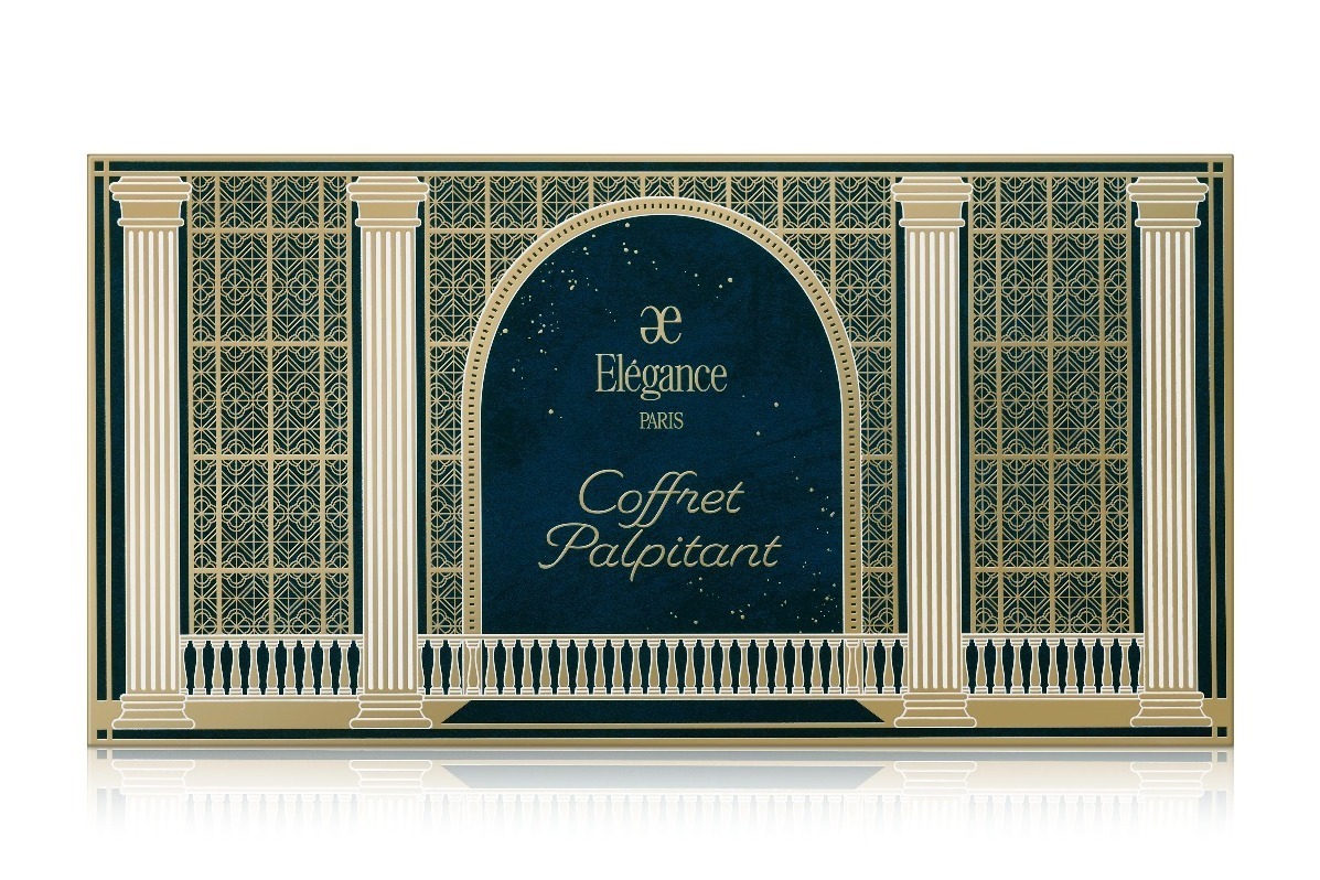 エレガンス24年クリスマスコフレ、まるで芸術品！4色アイカラー＆“即完