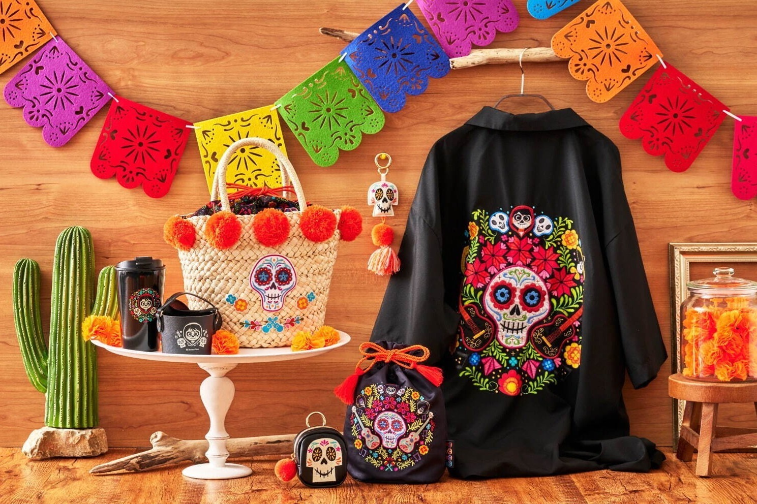 映画『リメンバー・ミー』のディズニーストアグッズ、ポンポン付きかご