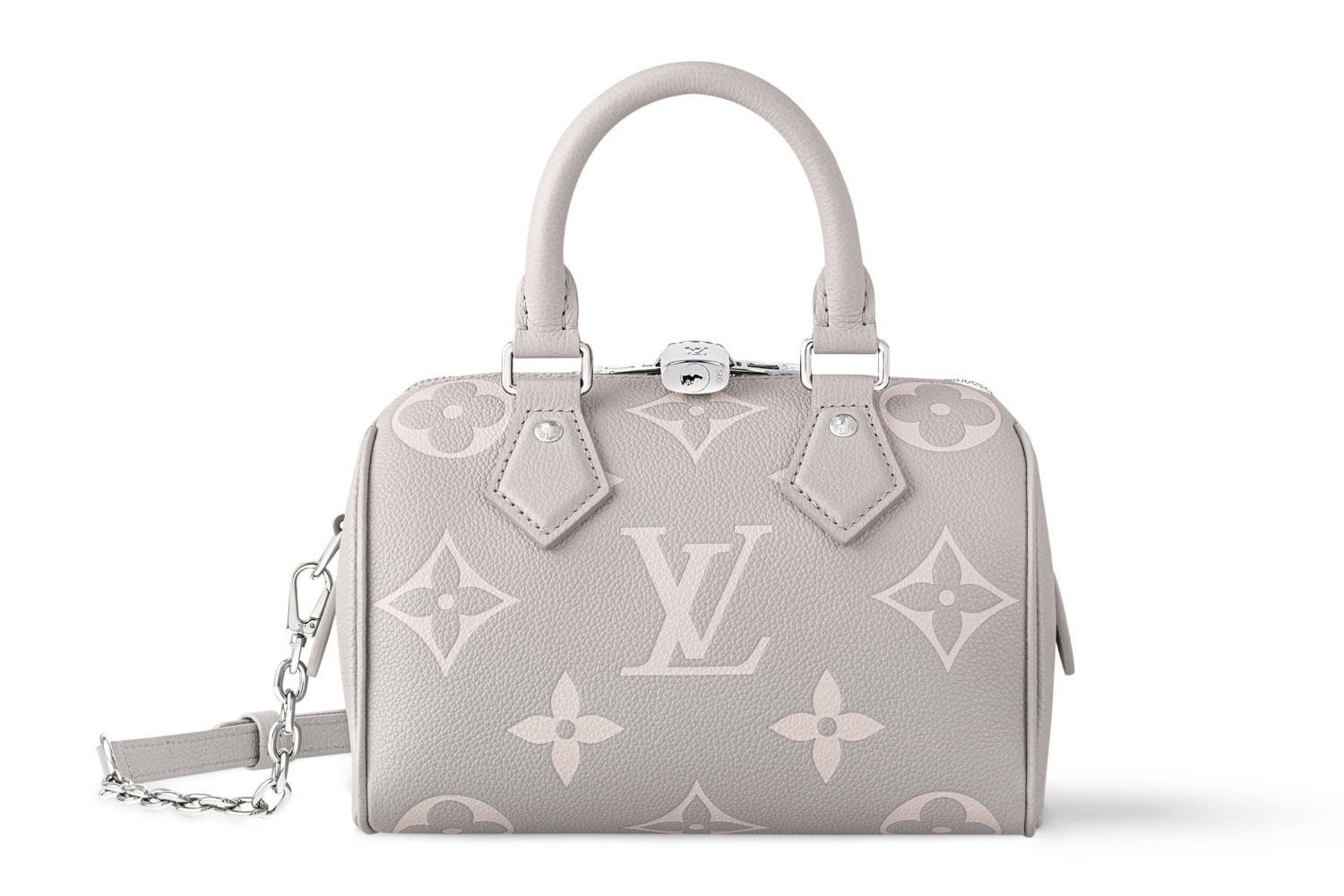 ルイ・ヴィトン25年春バッグ“バイカラー”モノグラム・レザーの「ナノ